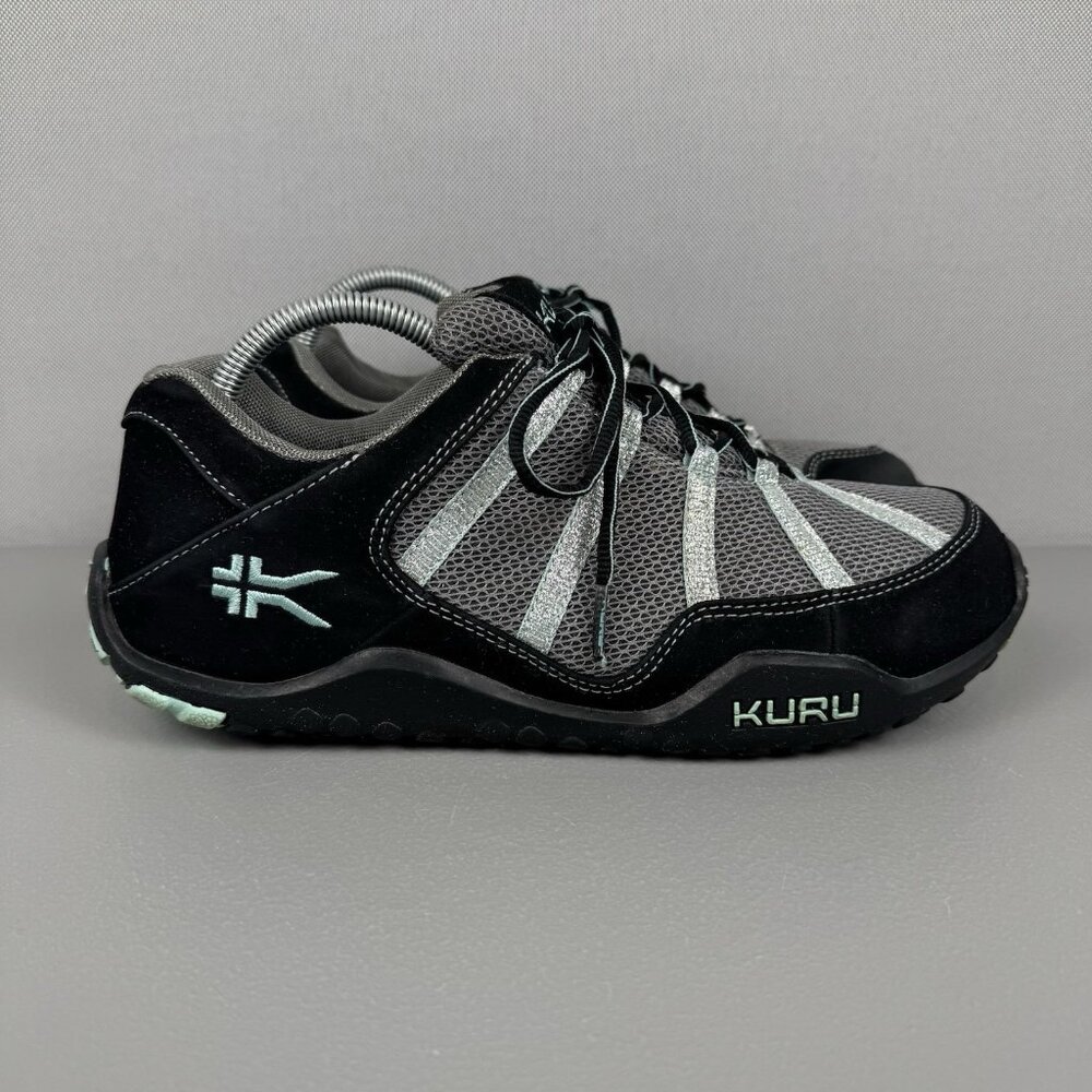 Kuru Chicane Sneaker Shoes Women 11 Black Gray Teal Trail Hiking Running Walking